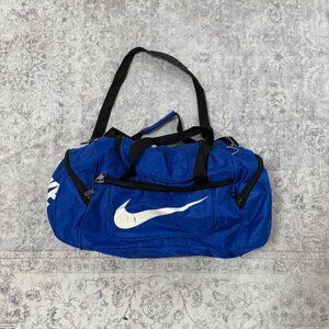 distressed Nike duffle bag blue gym bag